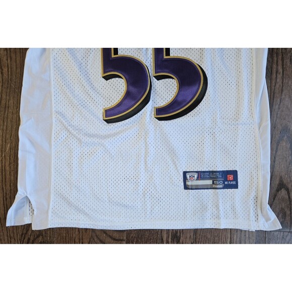 Terrell Suggs #55 Baltimore Ravens Reebok On Field Jersey White Size 50 NWT - Picture 5 of 16